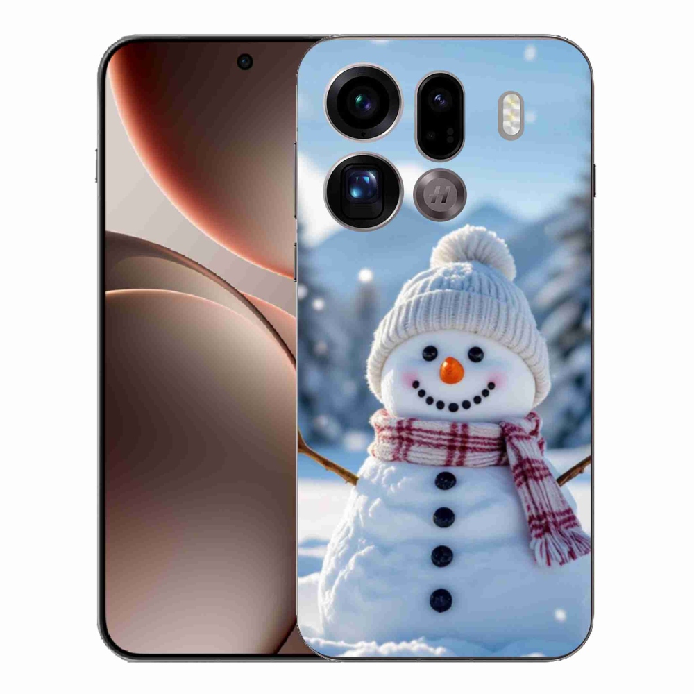 Gelový kryt mmCase na Oppo Find X9 Pro - sněhulák 3