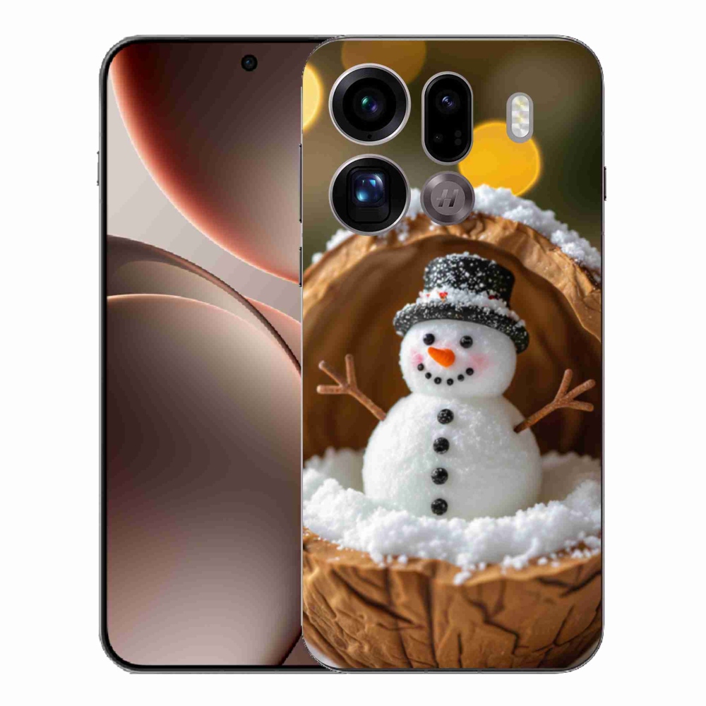 Gelový kryt mmCase na Oppo Find X9 Pro - sněhulák 4