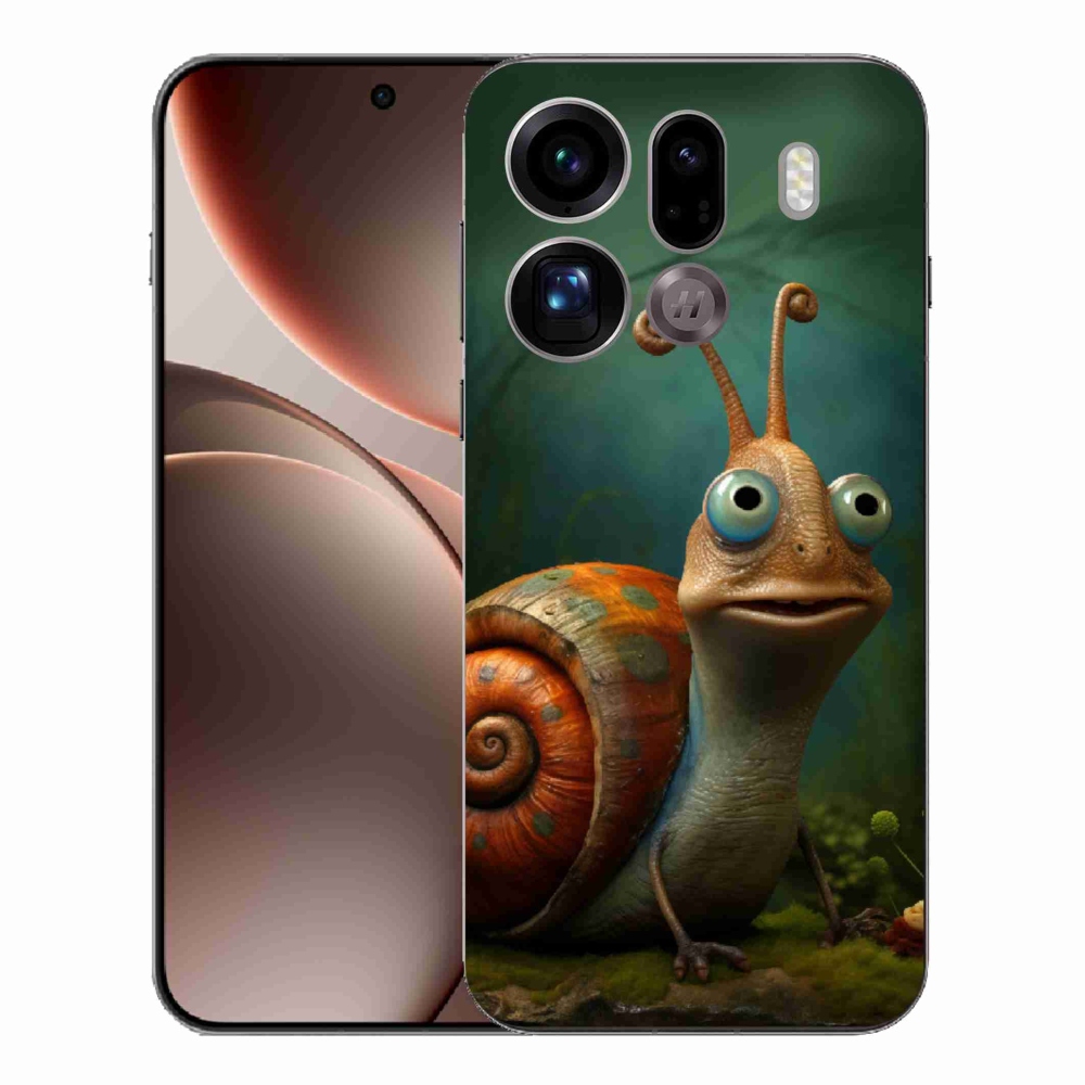 Gelový kryt mmCase na Oppo Find X9 Pro - šnek