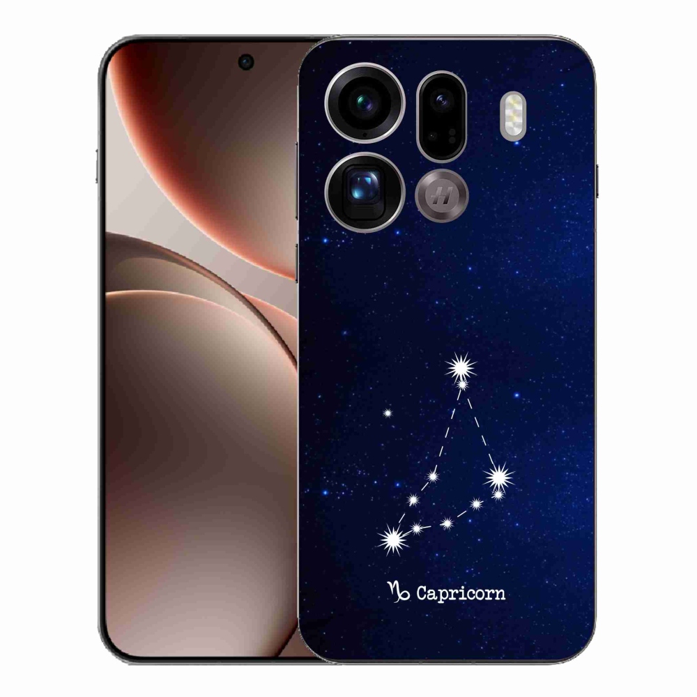 Gelový kryt mmCase na Oppo Find X9 Pro - souhvězdí Kozoroha