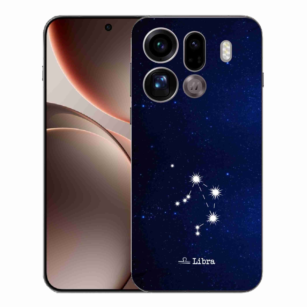 Gelový kryt mmCase na Oppo Find X9 Pro - souhvězdí Váhy