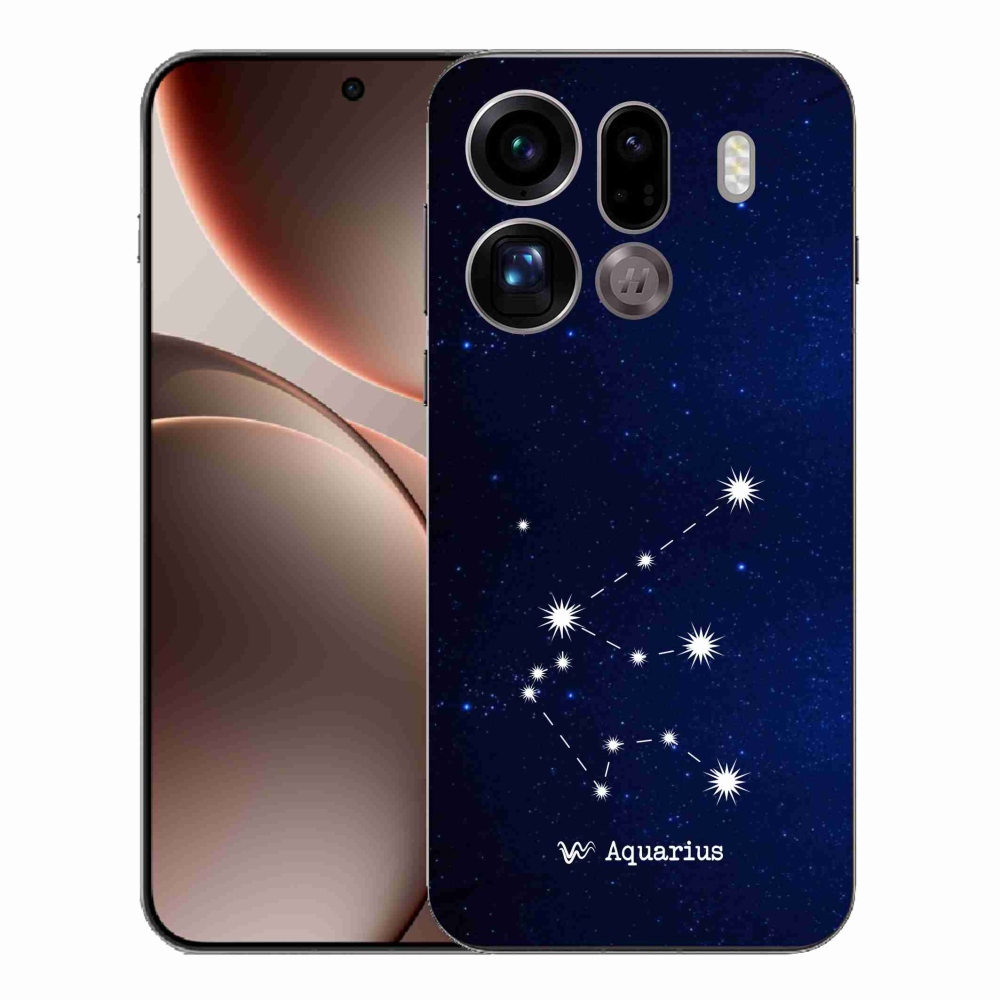 Gelový kryt mmCase na Oppo Find X9 Pro - souhvězdí Vodnáře
