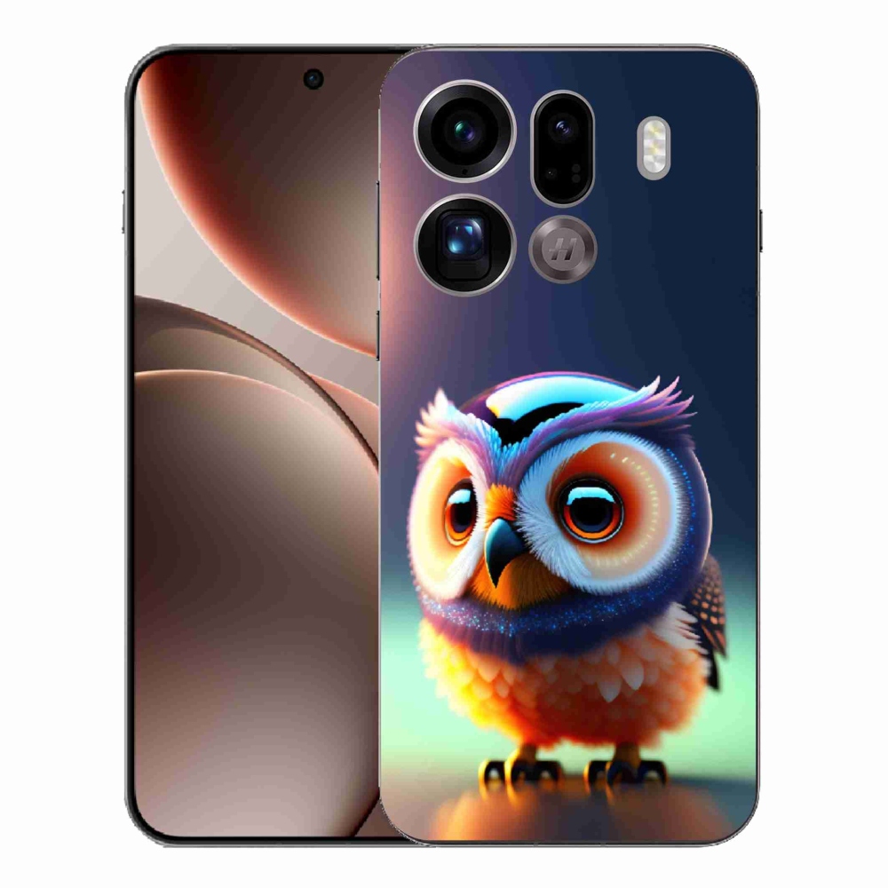 Gelový kryt mmCase na Oppo Find X9 Pro - sovička