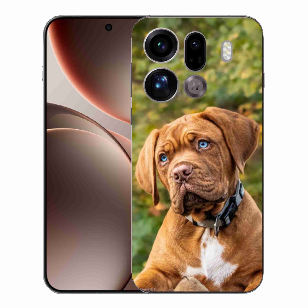 Gelový kryt mmCase na Oppo Find X9 Pro - štěně 