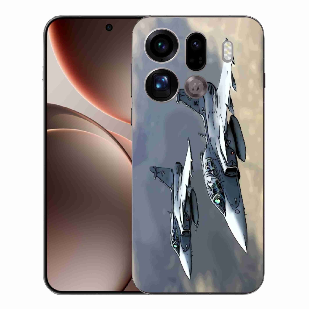 Gelový kryt mmCase na Oppo Find X9 Pro - stíhačky