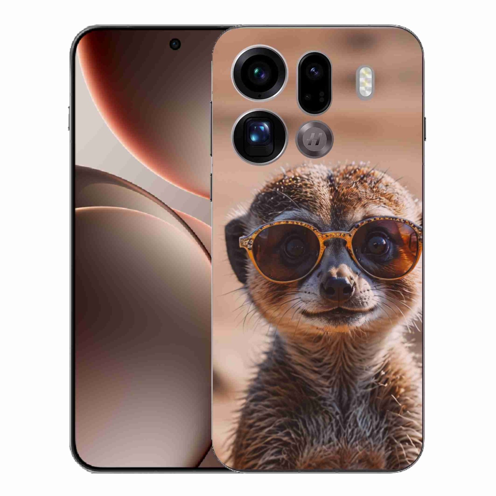 Gelový kryt mmCase na Oppo Find X9 Pro - stylová surikata
