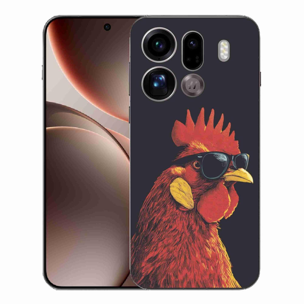 Gelový kryt mmCase na Oppo Find X9 Pro - stylový kohout