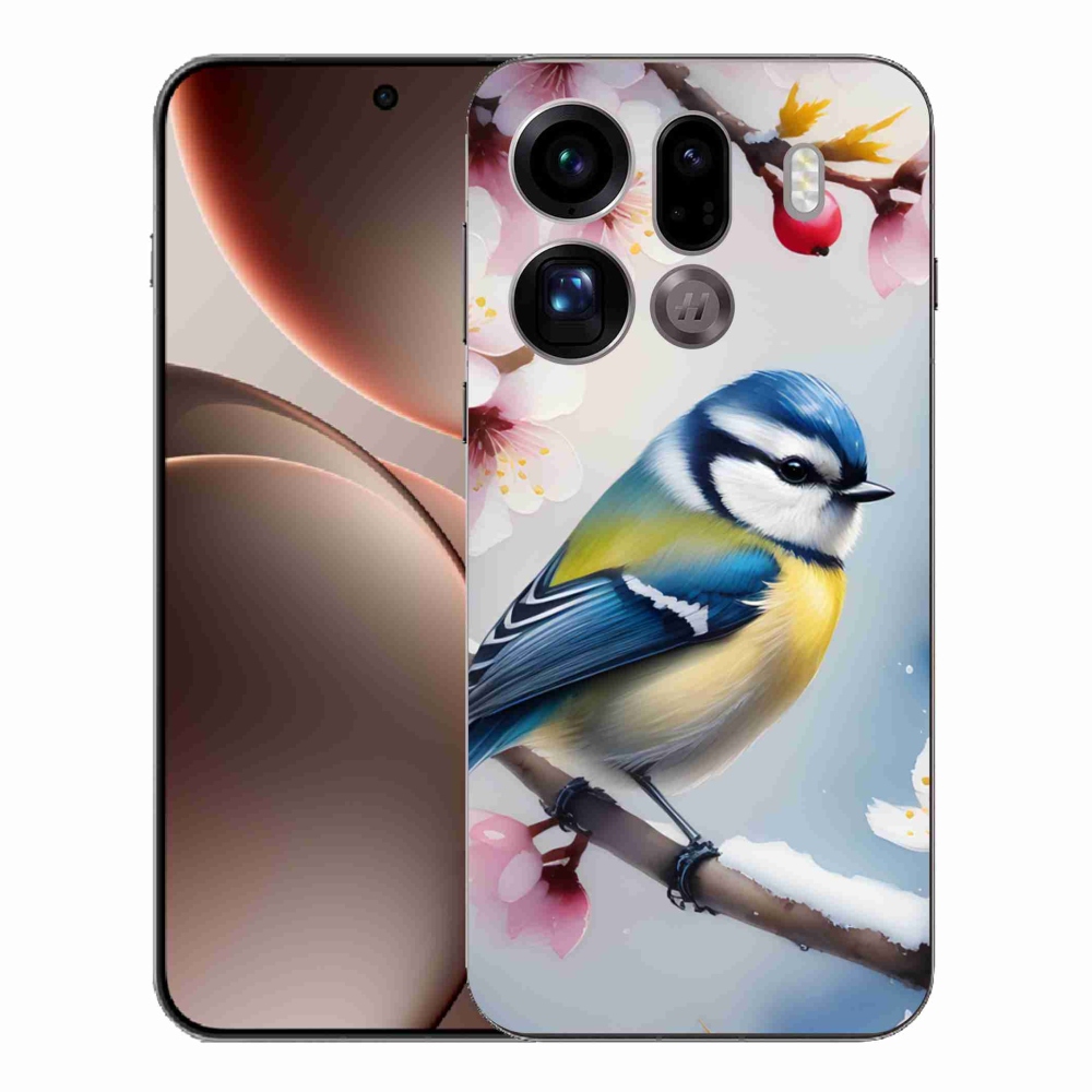 Gelový kryt mmCase na Oppo Find X9 Pro - sýkorka