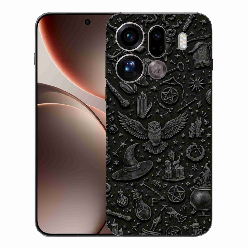 Gelový kryt mmCase na Oppo Find X9 Pro - tmavý magický svět