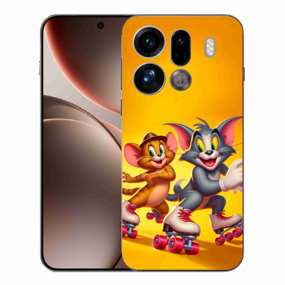 Gelový kryt mmCase na Oppo Find X9 Pro - tom a jerry