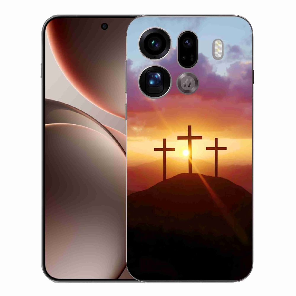 Gelový kryt mmCase na Oppo Find X9 Pro - tři kříže