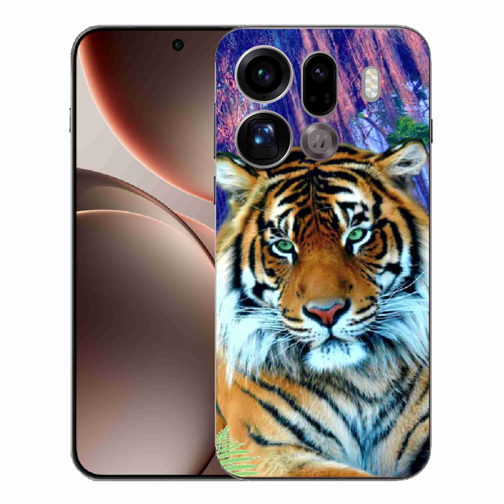 Gelový kryt mmCase na Oppo Find X9 Pro - tygr