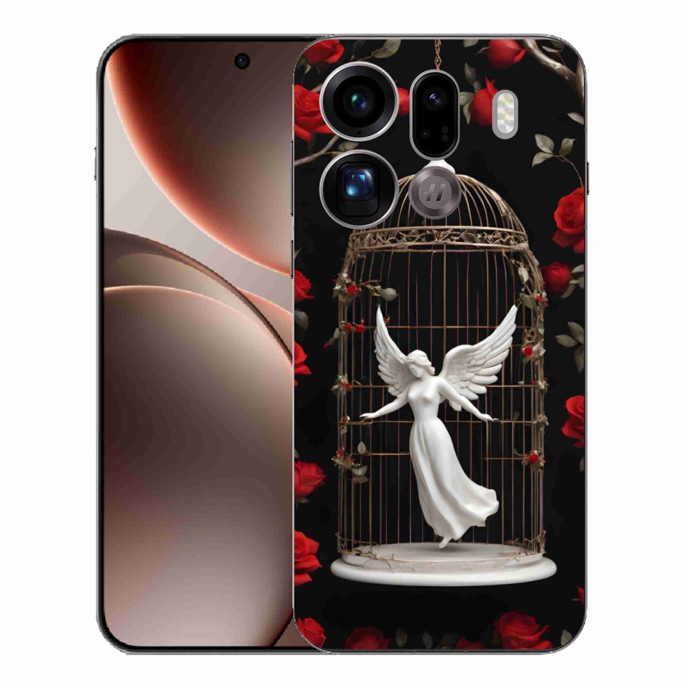 Gelový kryt mmCase na Oppo Find X9 Pro - uvězněný anděl