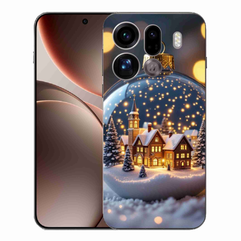 Gelový kryt mmCase na Oppo Find X9 Pro - vánoční koule 4