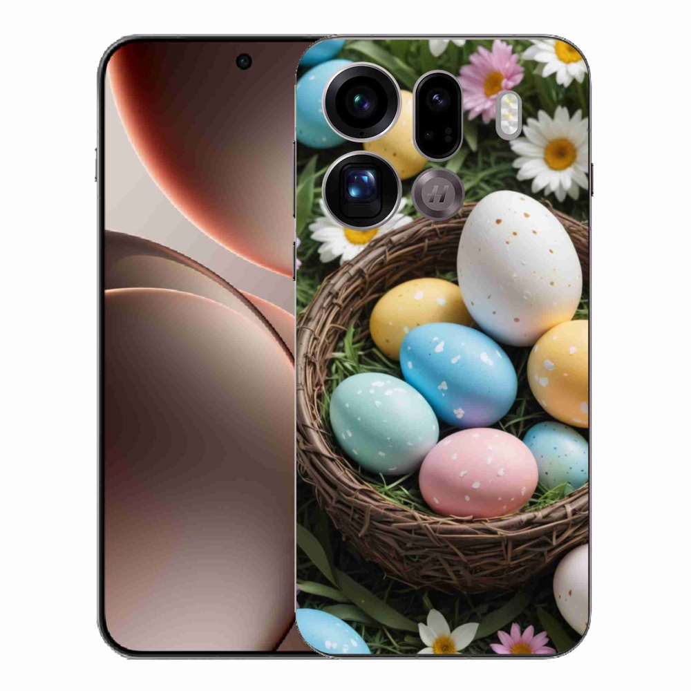 Gelový kryt mmCase na Oppo Find X9 Pro - velikonoční vajíčka 2