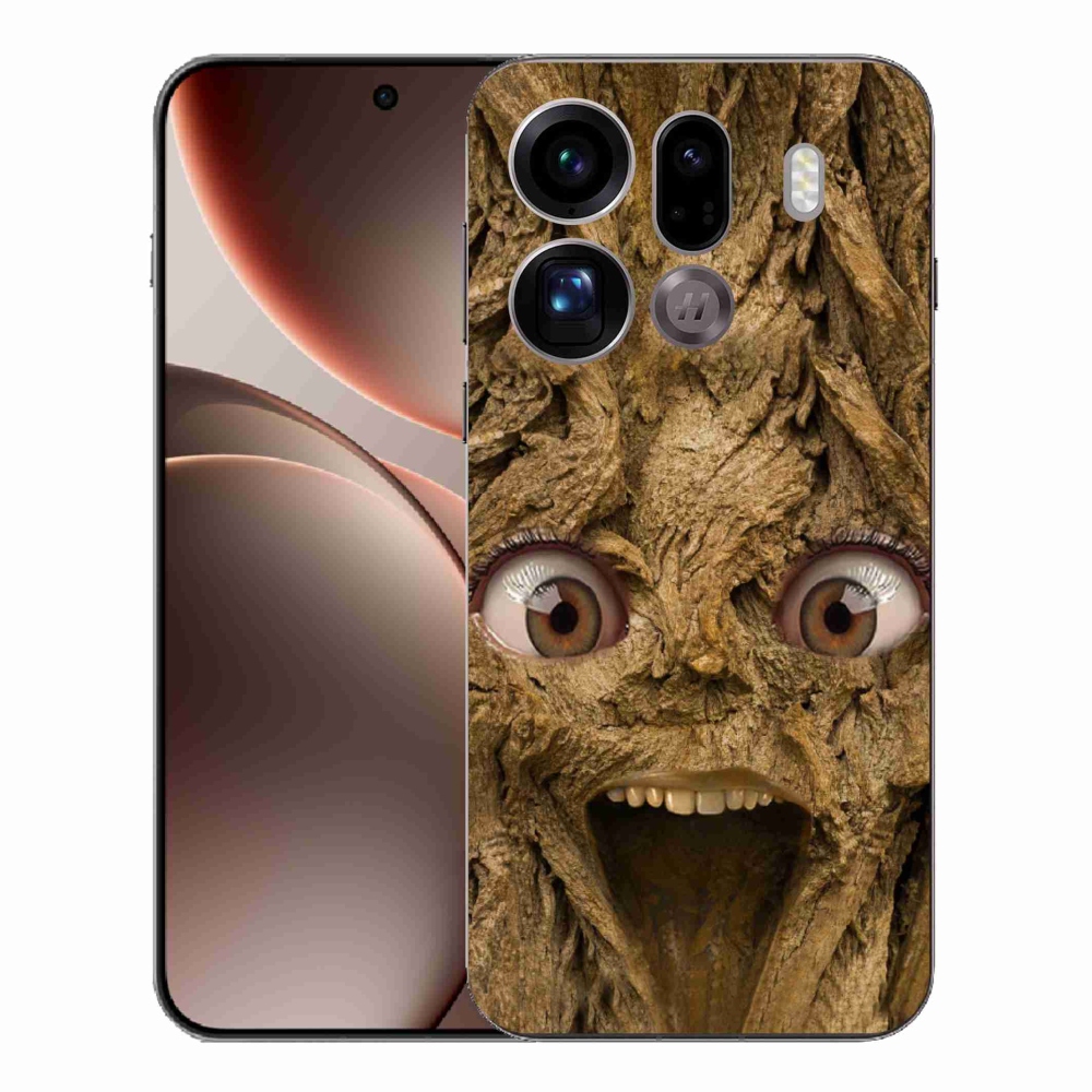 Gelový kryt mmCase na Oppo Find X9 Pro - veselý strom s očima