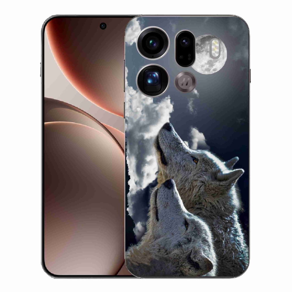 Gelový kryt mmCase na Oppo Find X9 Pro - vlci