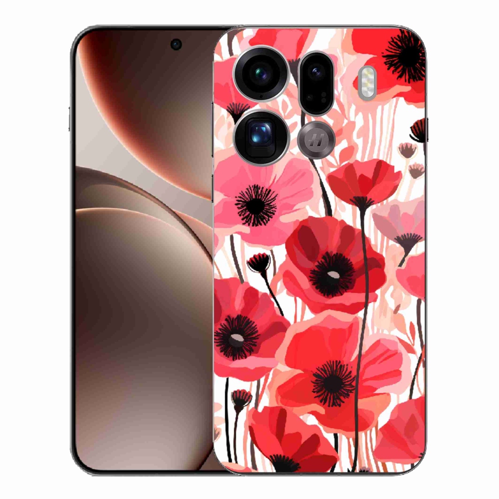 Gelový kryt mmCase na Oppo Find X9 Pro - vlčí mák 1