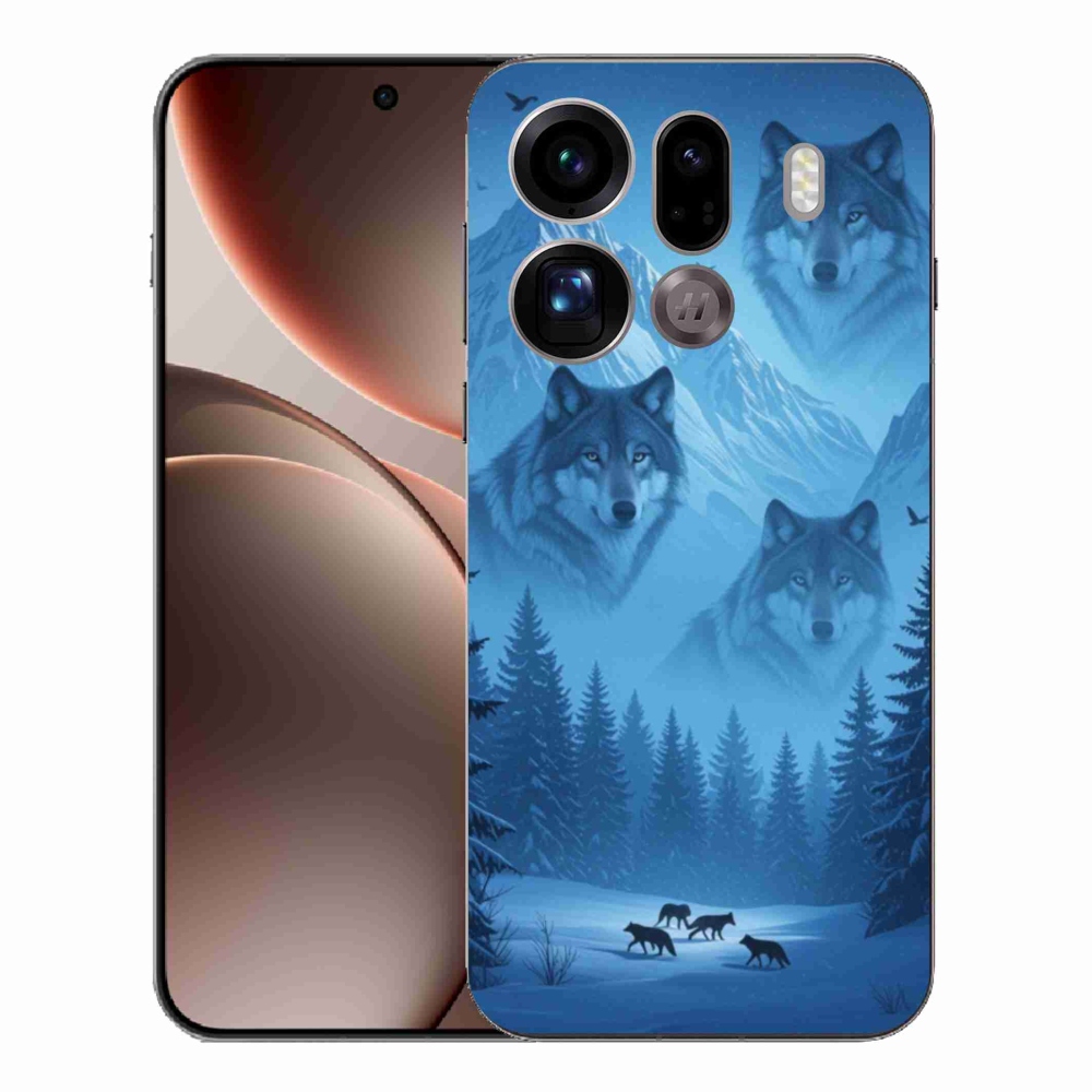 Gelový kryt mmCase na Oppo Find X9 Pro - vlčí smečka