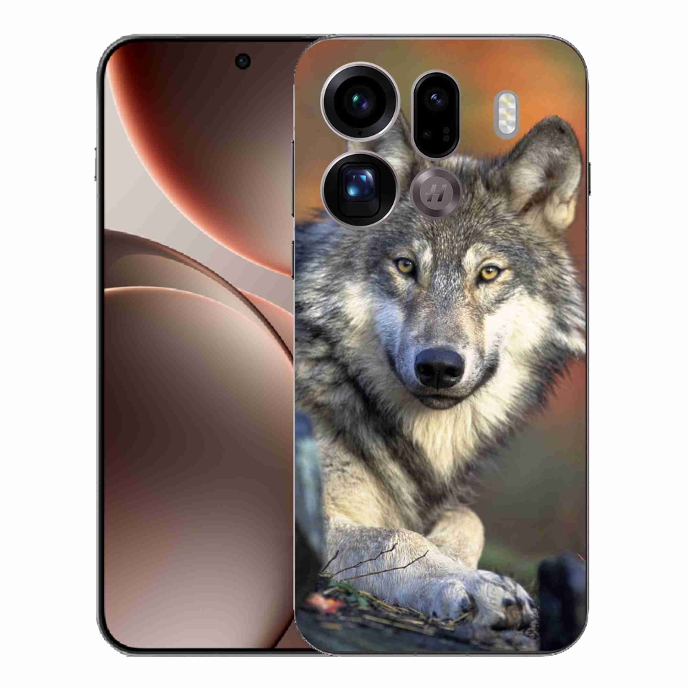 Gelový kryt mmCase na Oppo Find X9 Pro - vlk