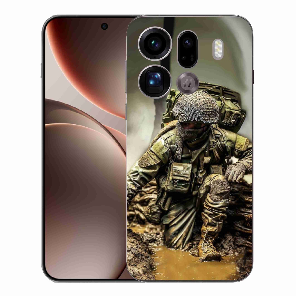 Gelový kryt mmCase na Oppo Find X9 Pro - voják