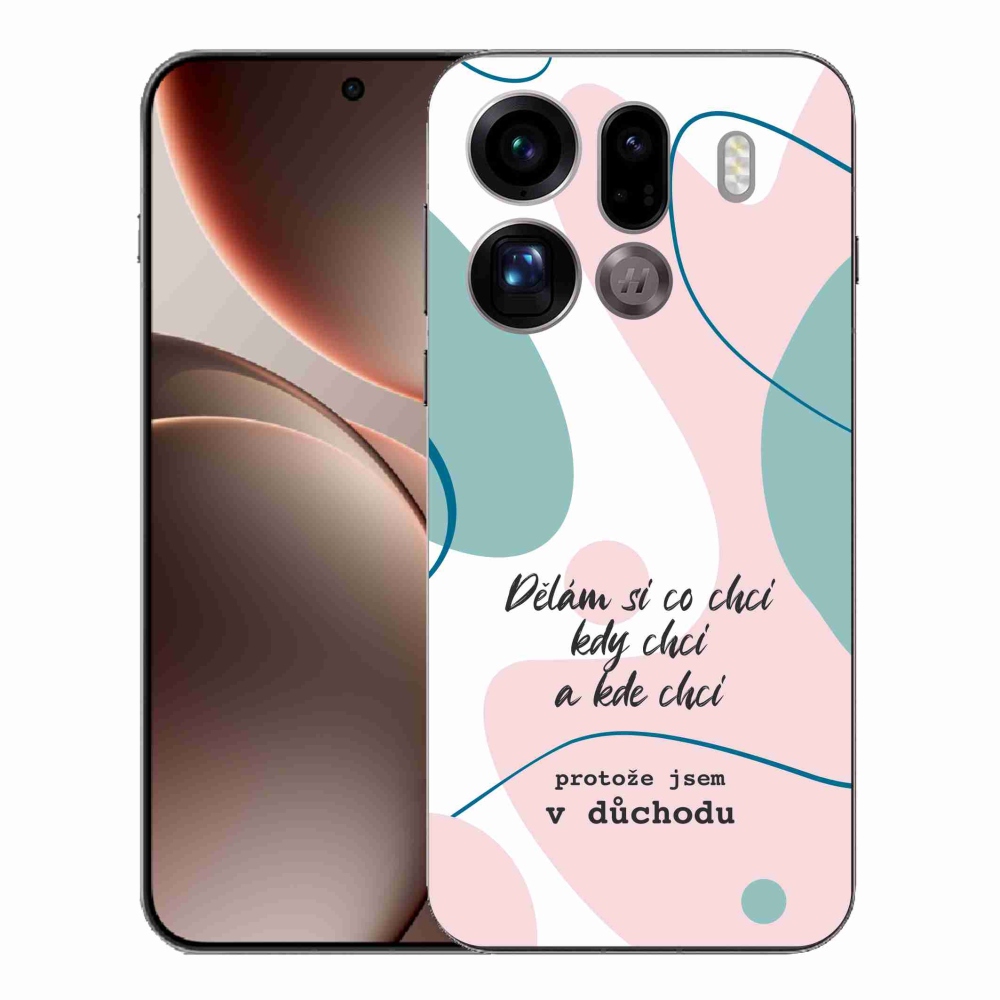 Gelový kryt mmCase na Oppo Find X9 Pro - vtipný text 10 bílé pozadí