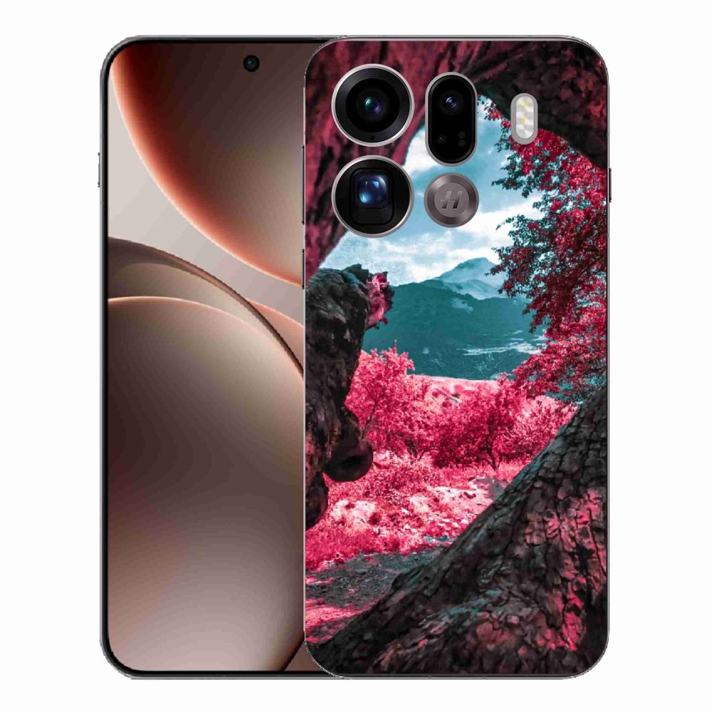 Gelový kryt mmCase na Oppo Find X9 Pro - výhled na hory