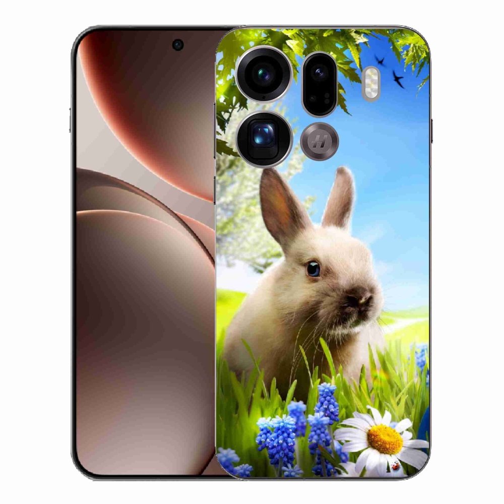 Gelový kryt mmCase na Oppo Find X9 Pro - zajíček