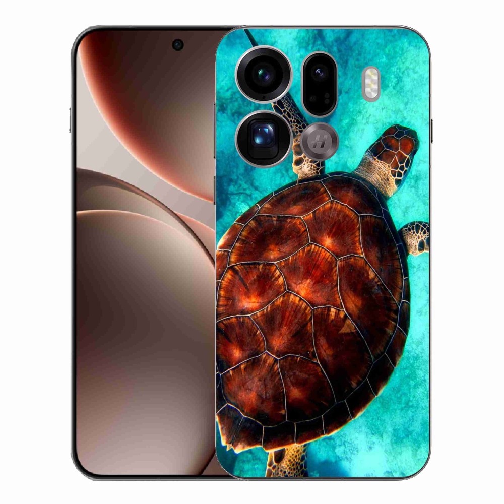 Gelový kryt mmCase na Oppo Find X9 Pro - želva