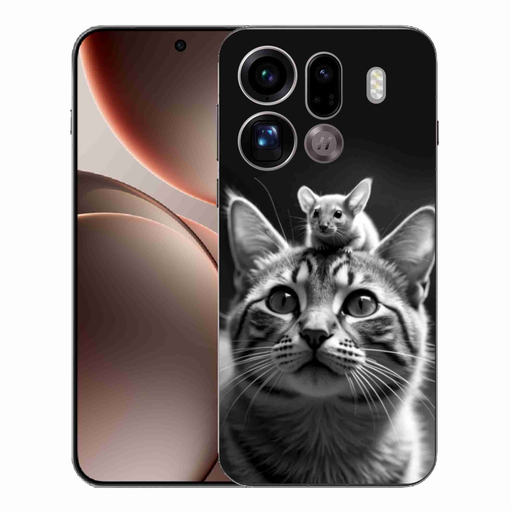 Gelový kryt mmCase na Oppo Find X9 Pro - zvířecí přátelství 2