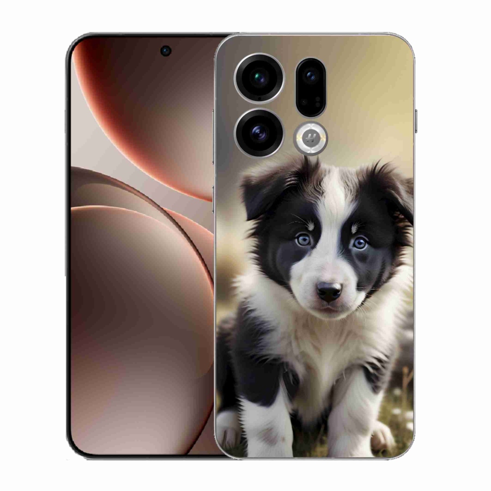 Gelový kryt mmCase na Oppo Find X9 - roztomilá border kolie