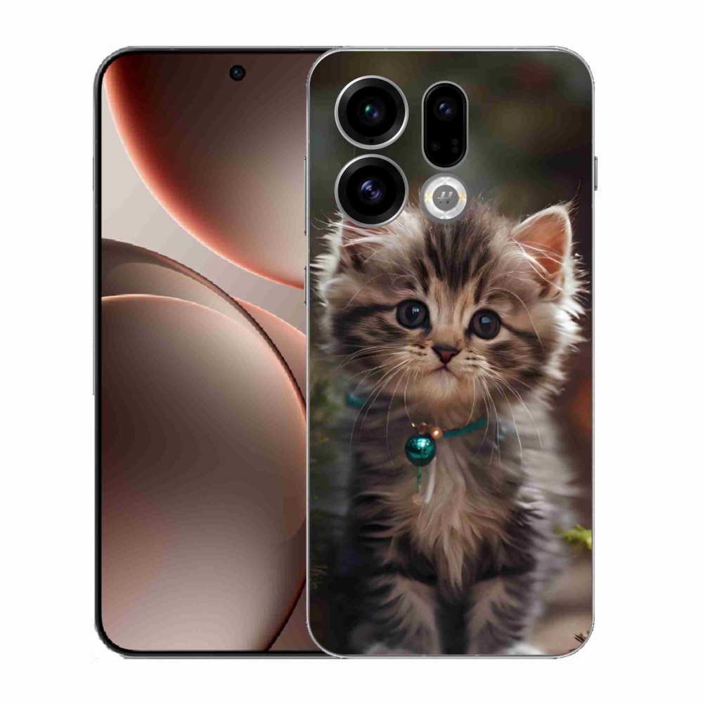 Gelový kryt mmCase na Oppo Find X9 - roztomilé kotě 11
