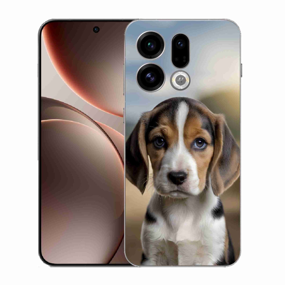 Gelový kryt mmCase na Oppo Find X9 - roztomilý bígl