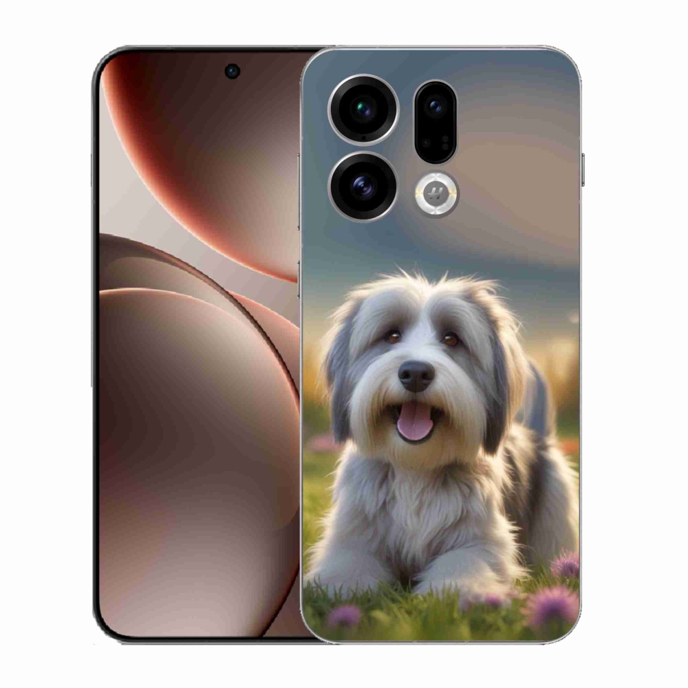 Gelový kryt mmCase na Oppo Find X9 - roztomilý havanský psík