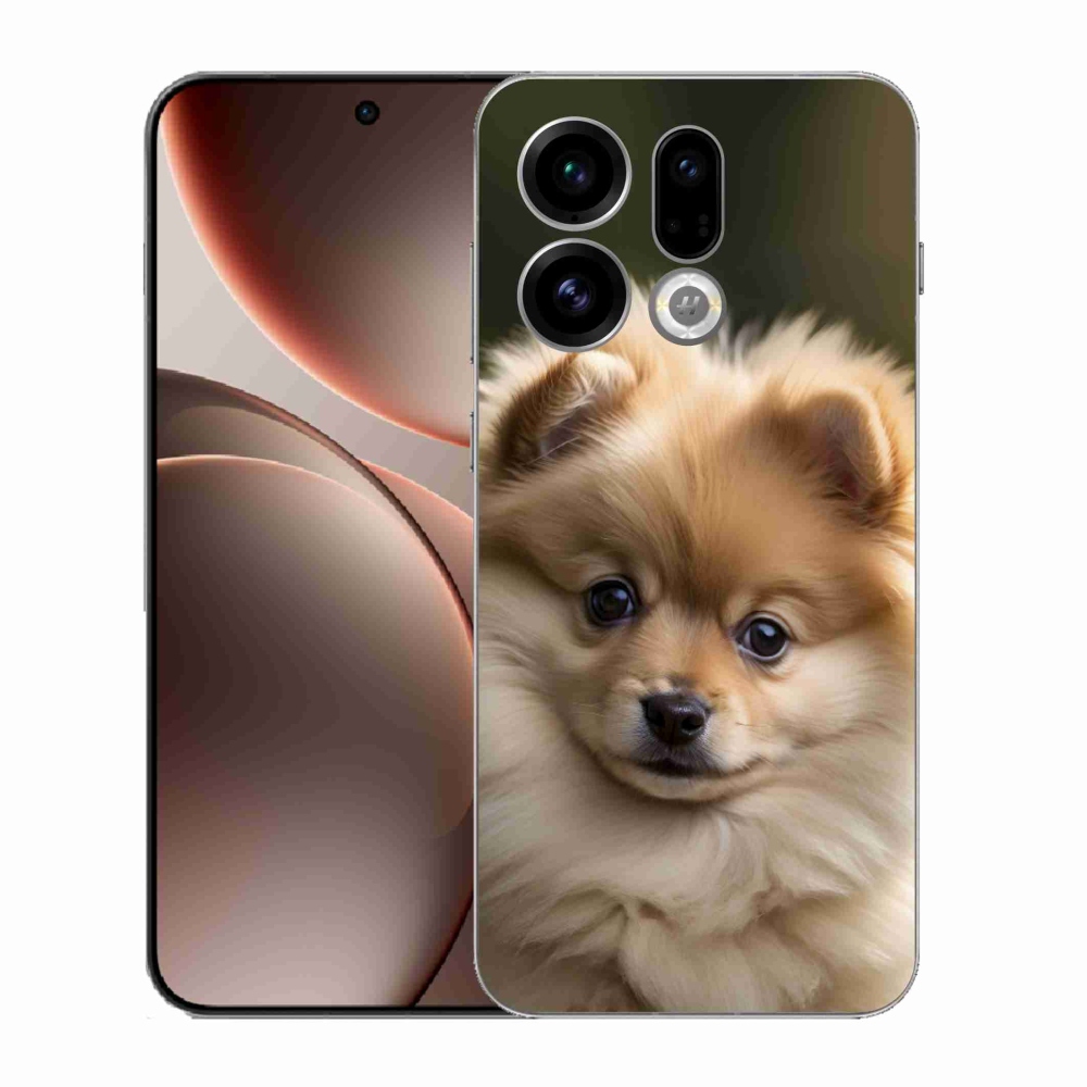 Gelový kryt mmCase na Oppo Find X9 - roztomilý pomeranian 2