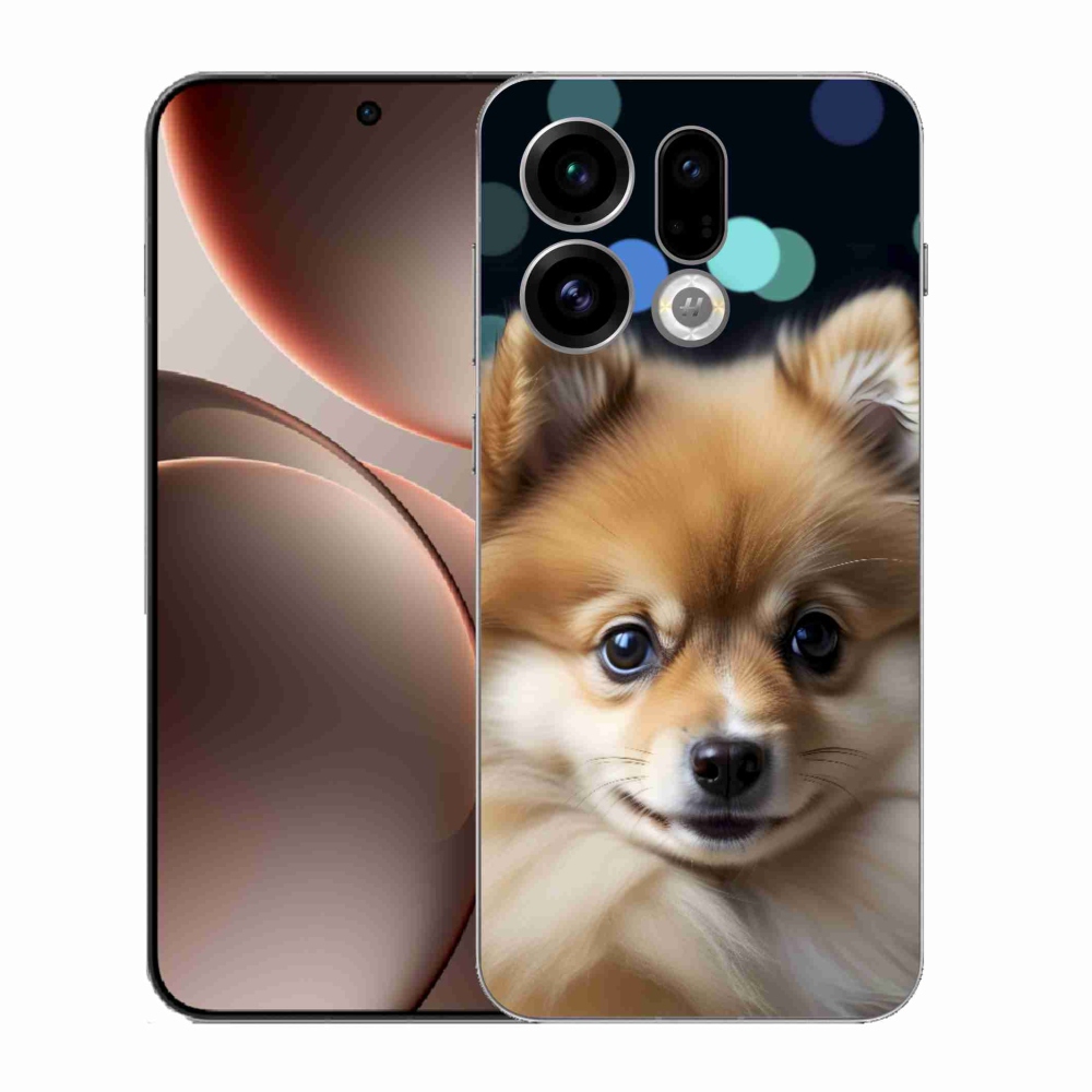 Gelový kryt mmCase na Oppo Find X9 - roztomilý pomeranian