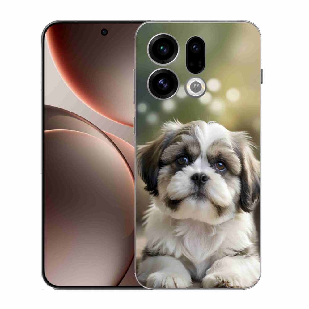 Gelový kryt mmCase na Oppo Find X9 - roztomilý shih-tzu