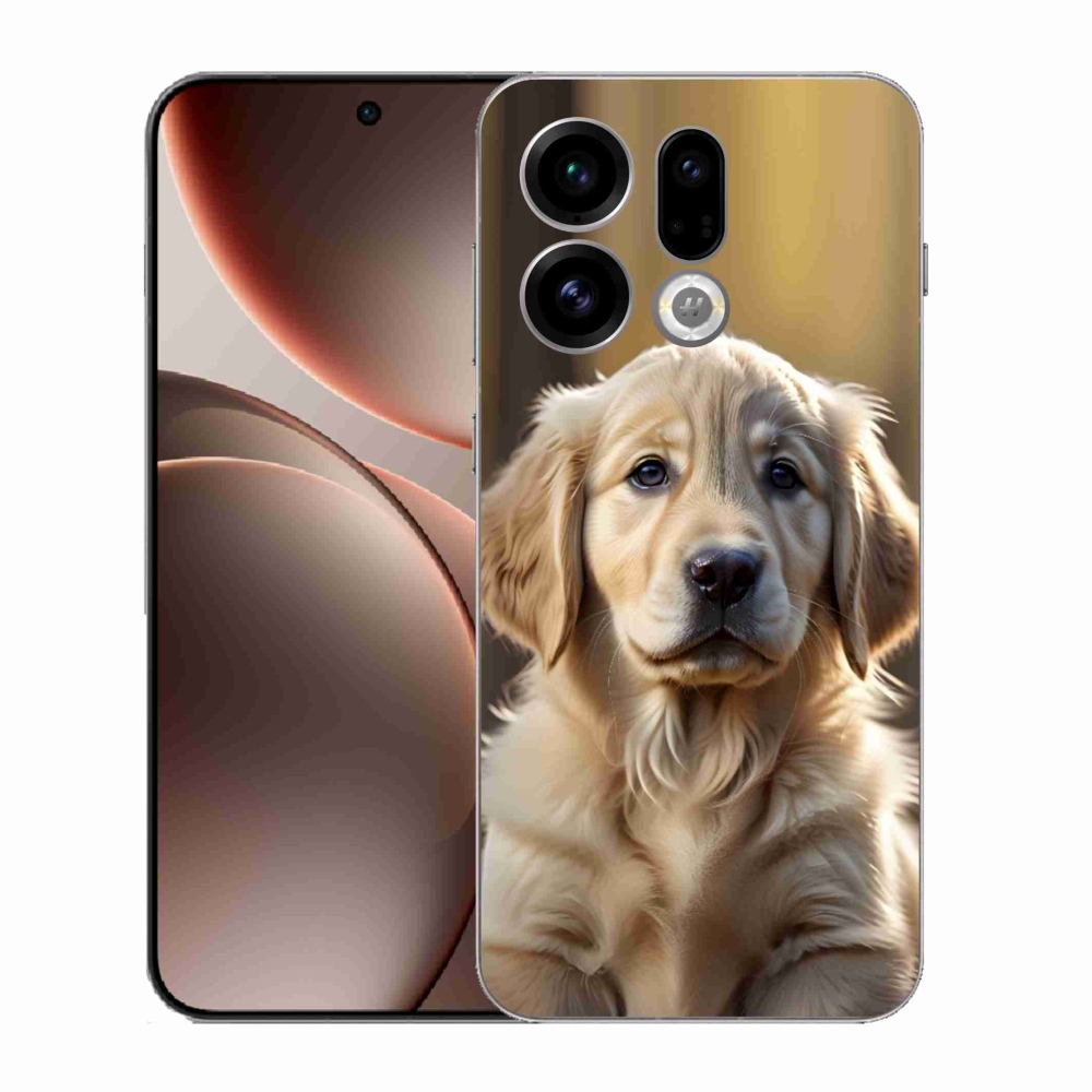 Gelový kryt mmCase na Oppo Find X9 - roztomilý zlatý retrívr