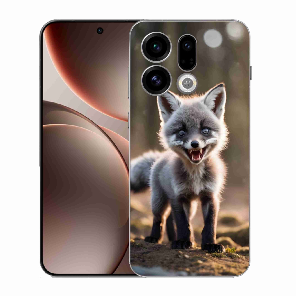 Gelový kryt mmCase na Oppo Find X9 - rozzuřená liška