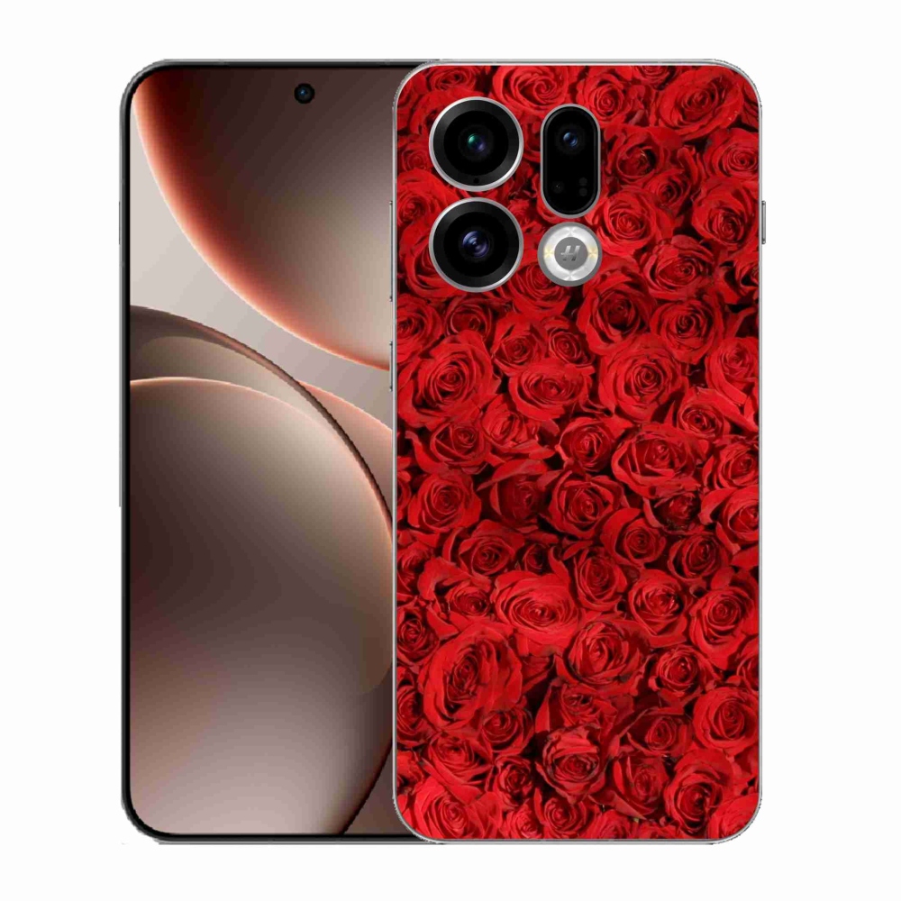 Gelový kryt mmCase na Oppo Find X9 - růže