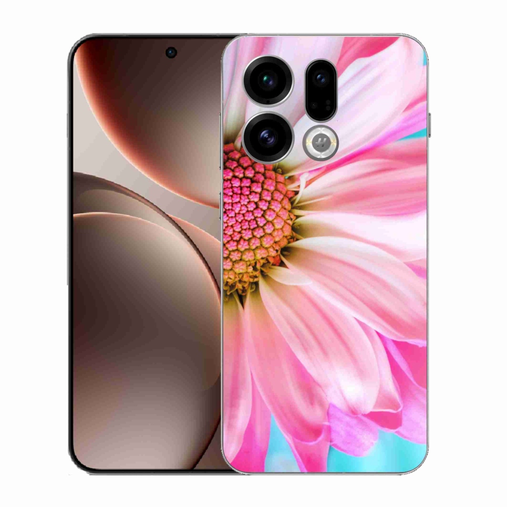 Gelový kryt mmCase na Oppo Find X9 - růžová květina