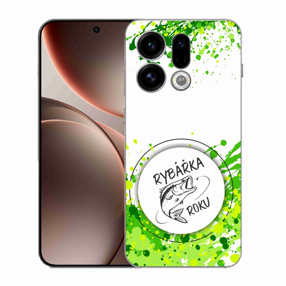 Gelový kryt mmCase na Oppo Find X9 - rybářka roku bílé pozadí