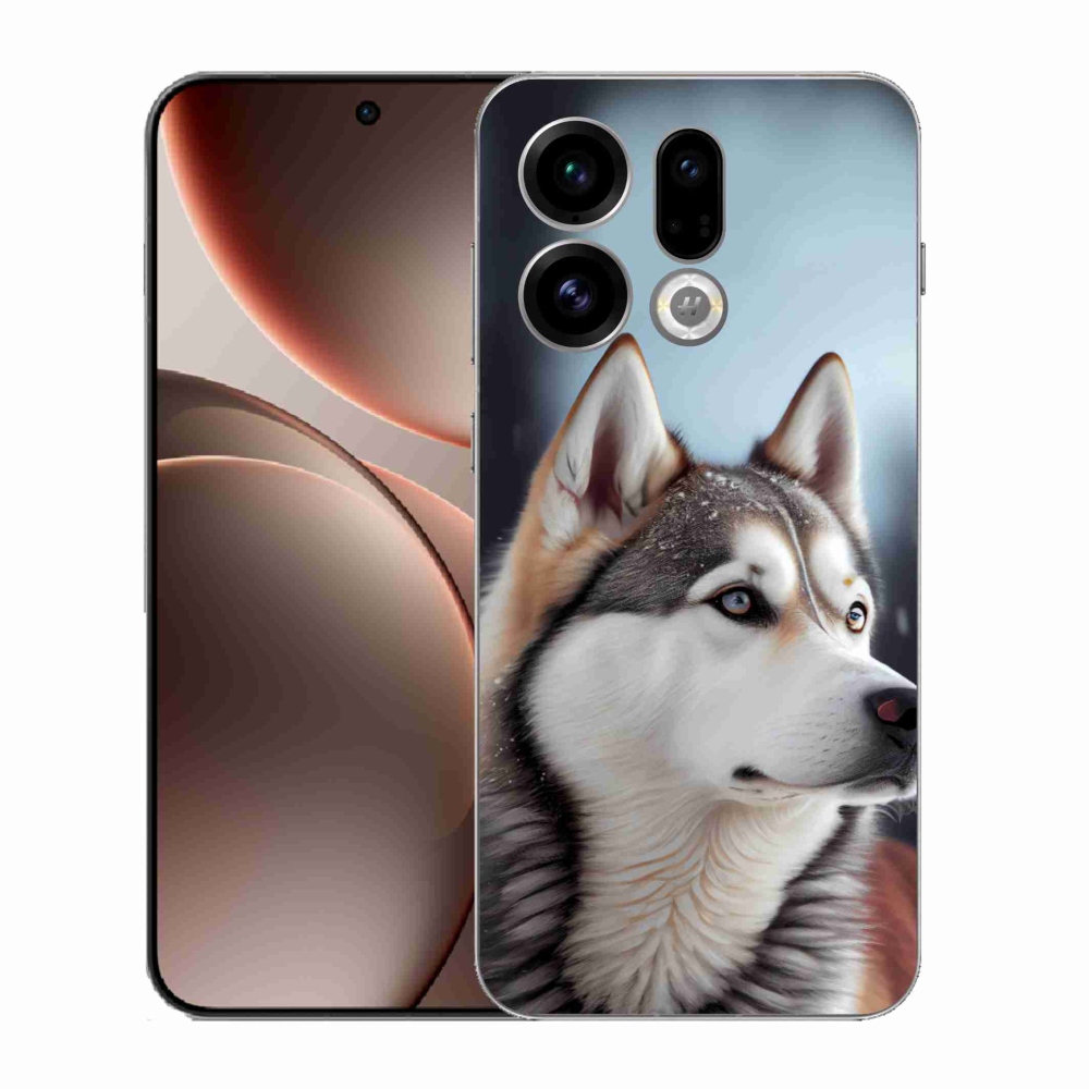 Gelový kryt mmCase na Oppo Find X9 - sibiřský husky