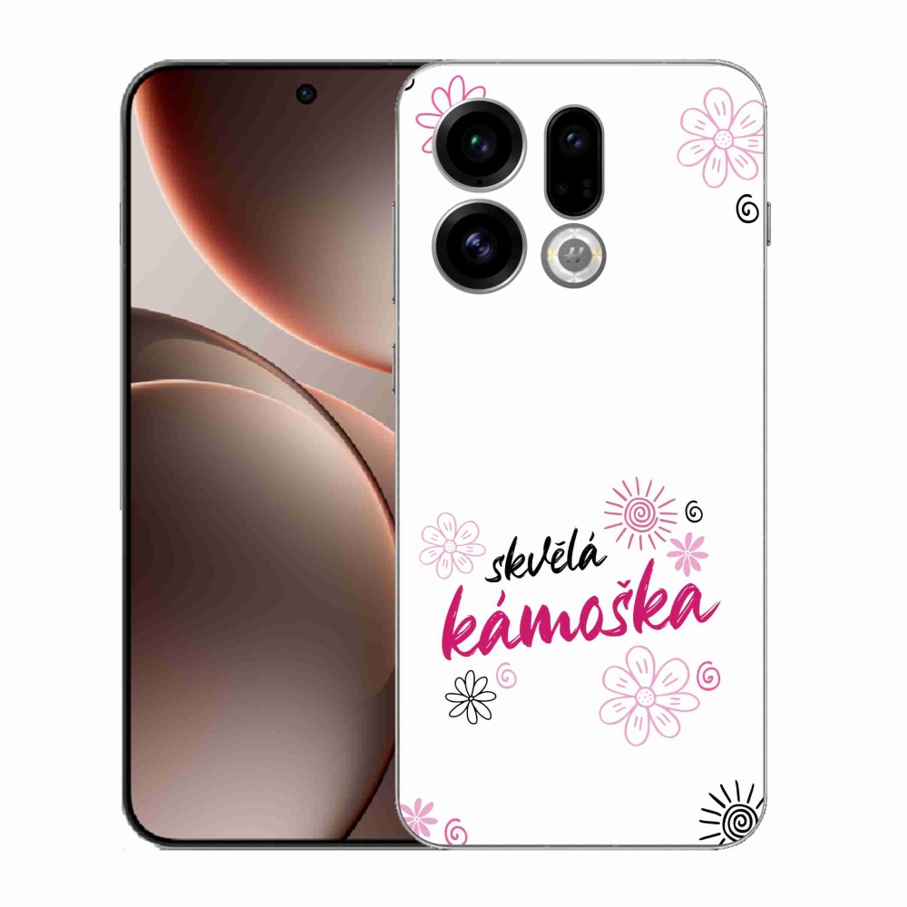 Gelový kryt mmCase na Oppo Find X9 - skvělá kámoška bílé pozadí