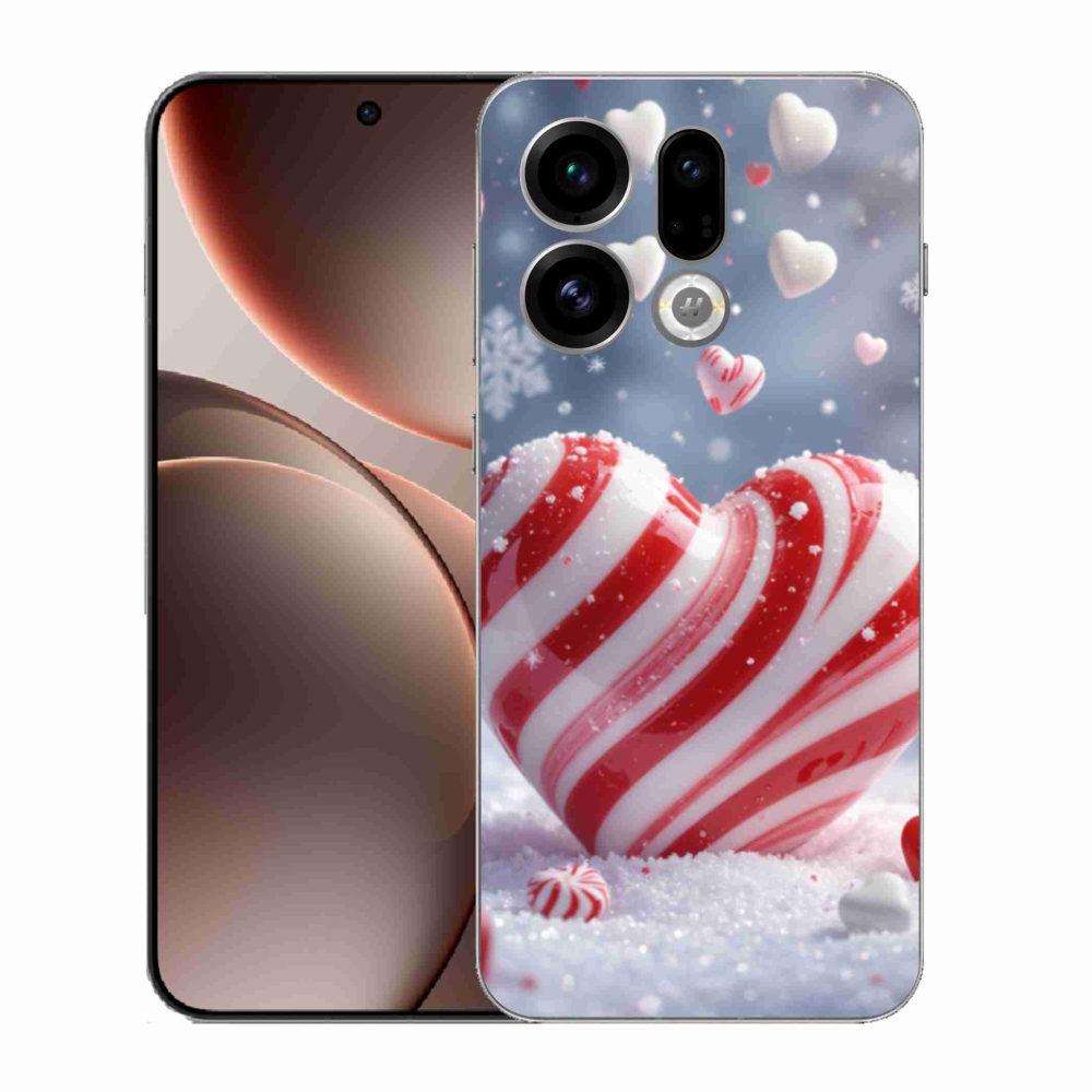 Gelový kryt mmCase na Oppo Find X9 - sladké srdce