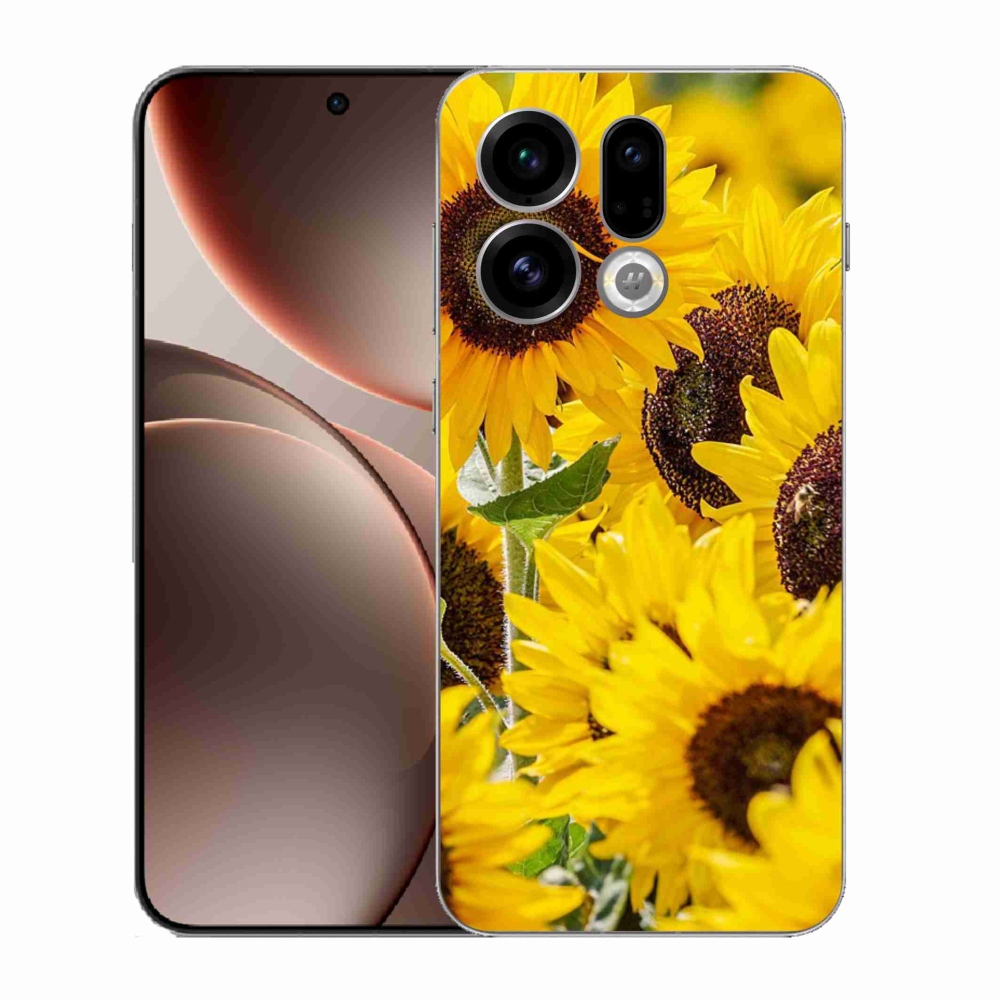 Gelový kryt mmCase na Oppo Find X9 - slunečnice