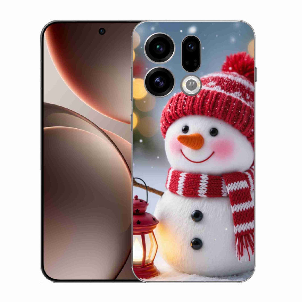 Gelový kryt mmCase na Oppo Find X9 - sněhulák 2