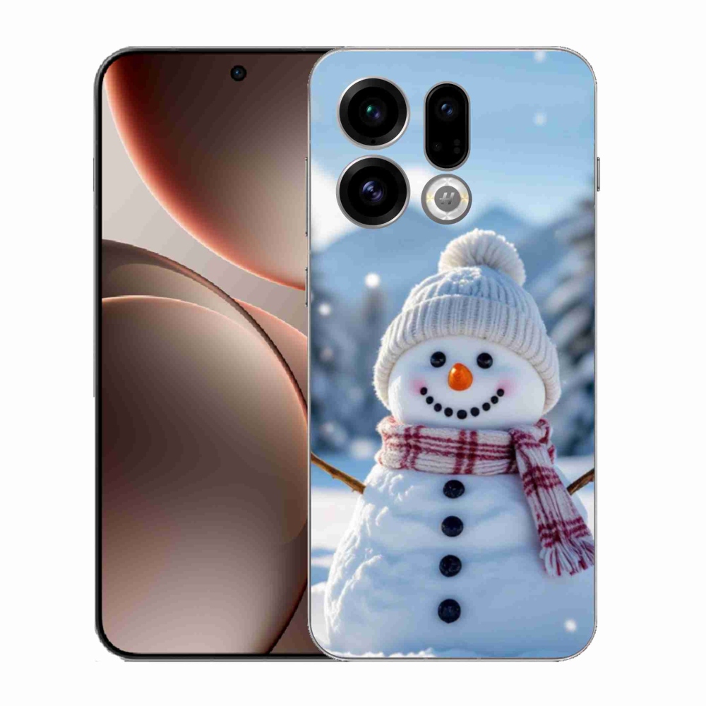 Gelový kryt mmCase na Oppo Find X9 - sněhulák 3