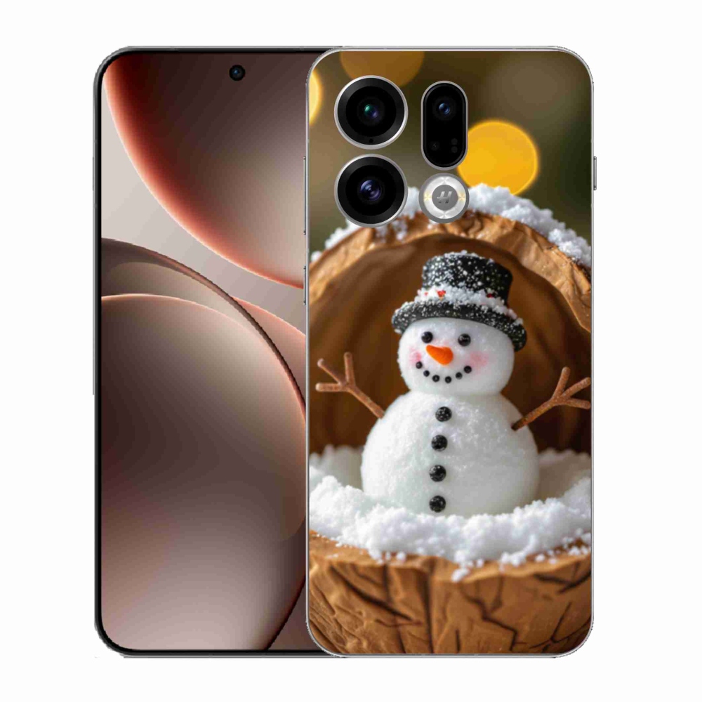 Gelový kryt mmCase na Oppo Find X9 - sněhulák 4