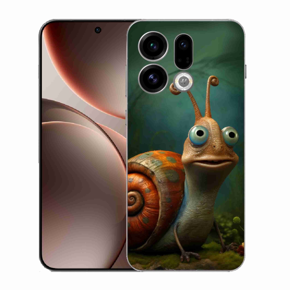 Gelový kryt mmCase na Oppo Find X9 - šnek